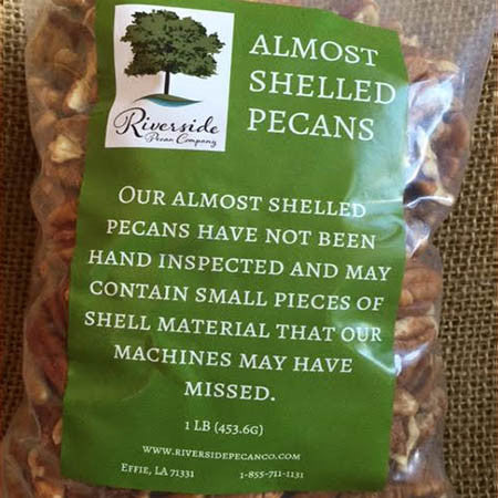 Shelled Pecans in a Bag - 1 LB