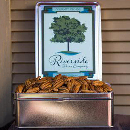 Pecan Halves in a Tin -  22 oz.